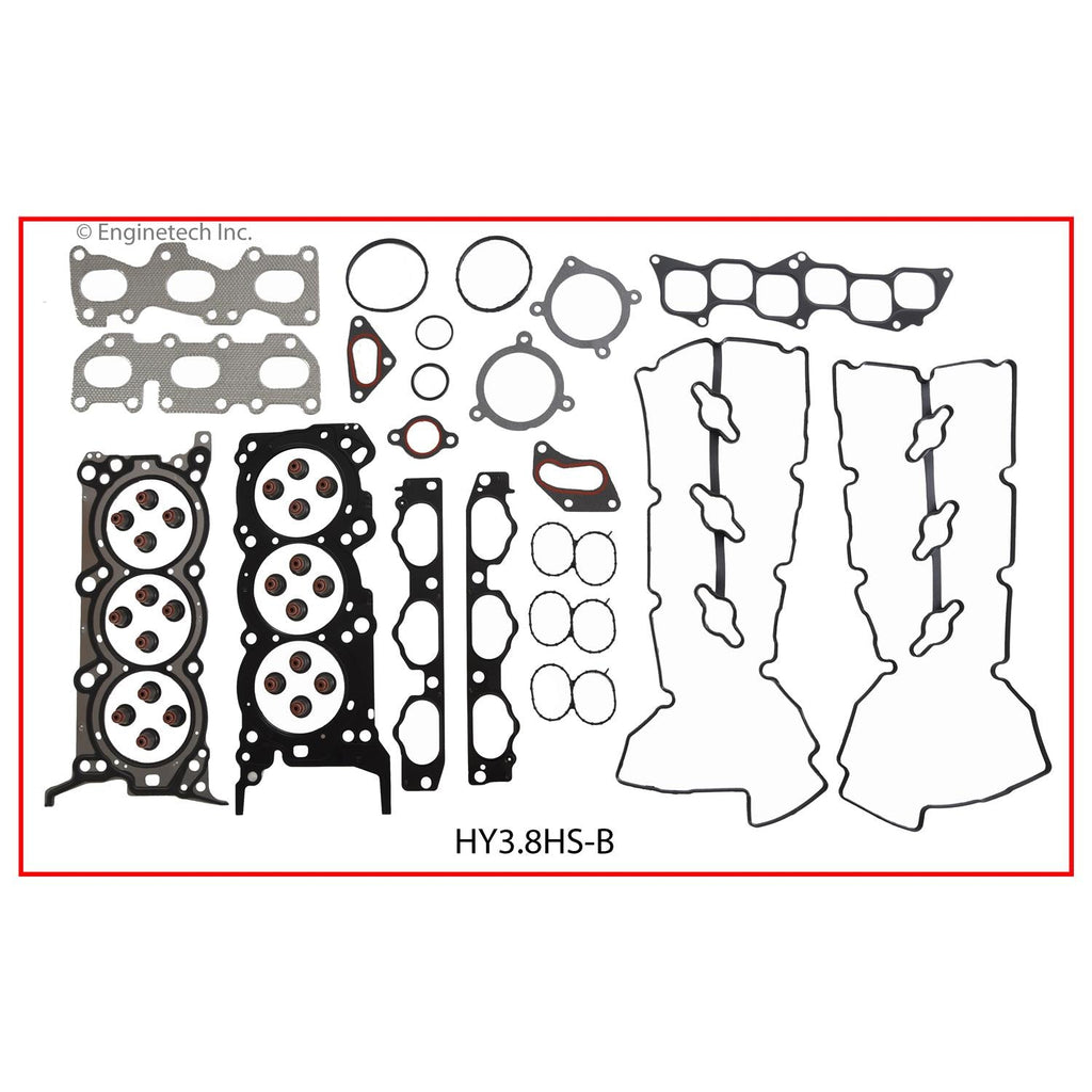 Enginetech Hyundai HY3.8K-2 Engine Full Gasket Set for 2009 Kia Borrego