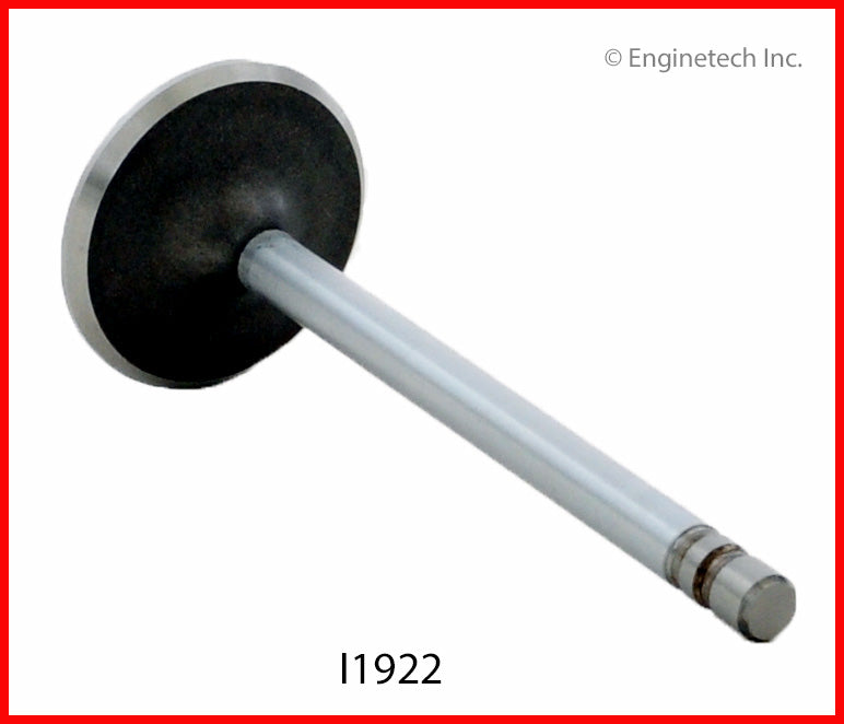 Enginetech I1922 Engine Intake Valve with Oversized Stem and Head for Chevrolet, Buick, and Cadillac Vehicles