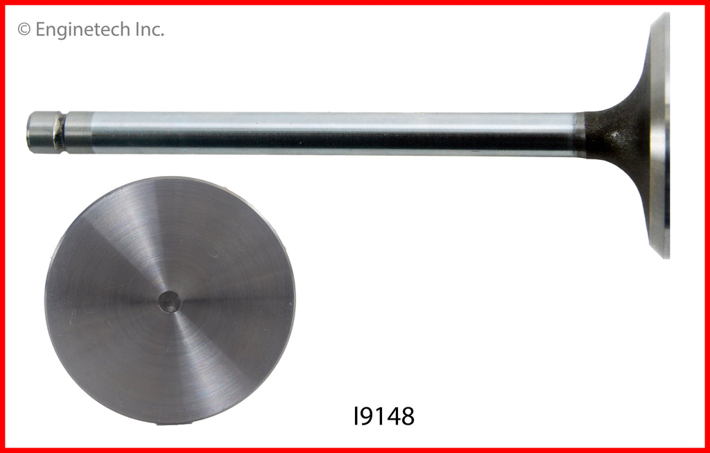 Enginetech I9148B Engine Intake Valve with Oversized Stem and Head for Buick and Chevrolet Models