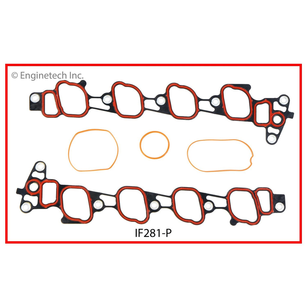 Enginetech IF281-P Engine Intake Manifold Gasket for Ford Cars and Trucks