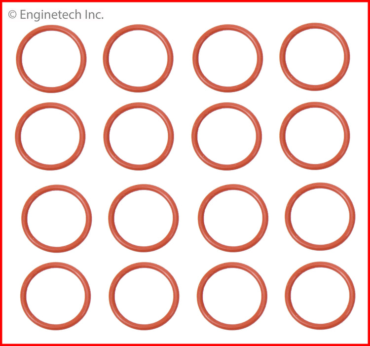 Enginetech Engine Injector Sleeve O-Ring Complete Set for Chevrolet Silverado and GMC Sierra 2004-2007