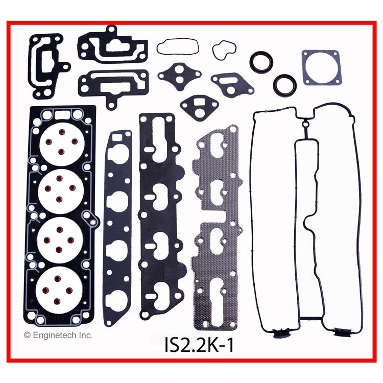 Enginetech Engine Full Gasket Set for Isuzu Cars and Trucks (Part Number: IS2.2K-1)
