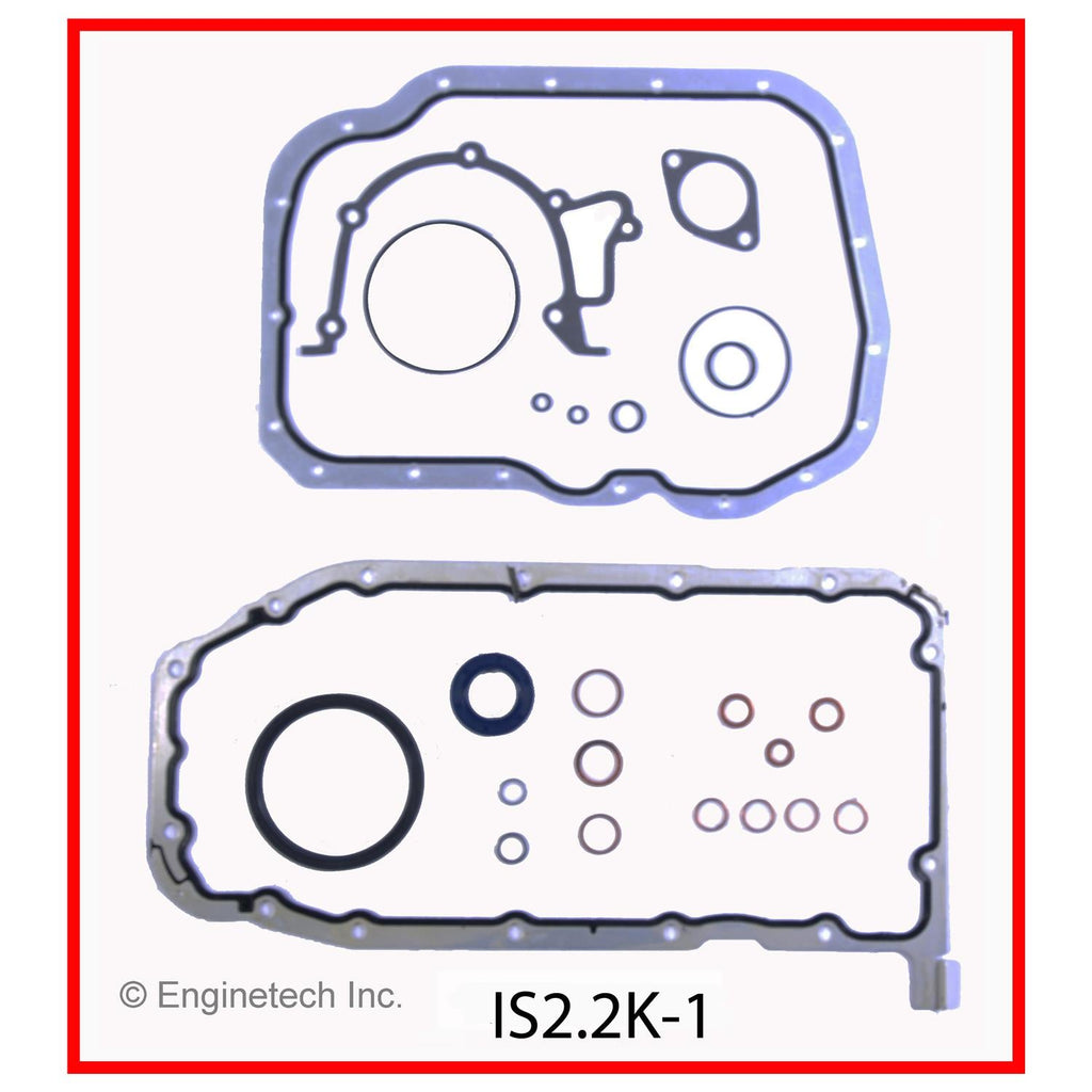 Enginetech Engine Full Gasket Set for Isuzu Cars and Trucks (Part Number: IS2.2K-1)