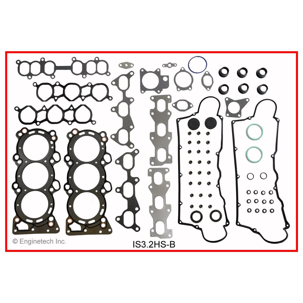 Enginetech IS3.2HS-BWB Engine Cylinder Head Gasket Set for Isuzu Cars and Trucks with Head Bolts