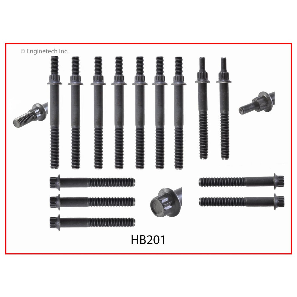 Enginetech J242HS-DWB Engine Cylinder Head Gasket Set for Jeep Cars and Trucks with Head Bolts