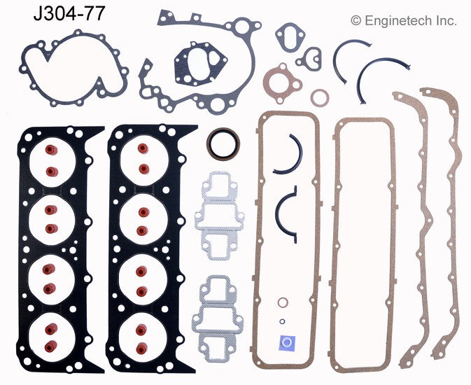 Enginetech J304-77 Engine Full Gasket Set for Jeep Truck and Classic American Motors Vehicles