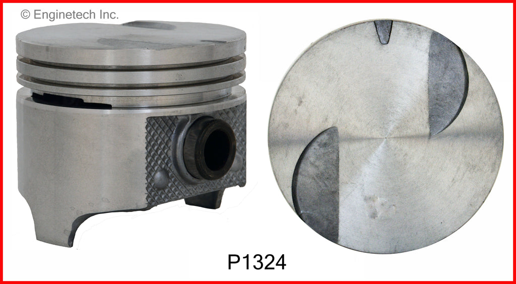 Enginetech K1324(4)PSTD Engine Piston Kit with Full Ring Stack for Ford Ranger