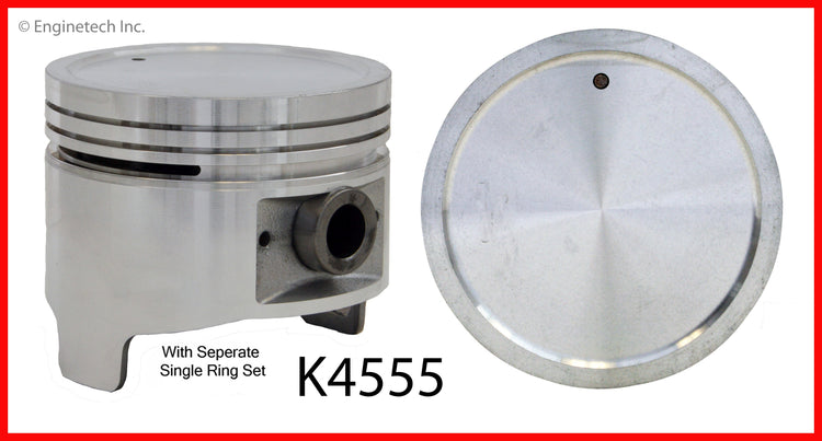 Enginetech K4555(4)P.50 Engine Piston Kit with Separate Full Ring Stack for Isuzu Pickup and Amigo