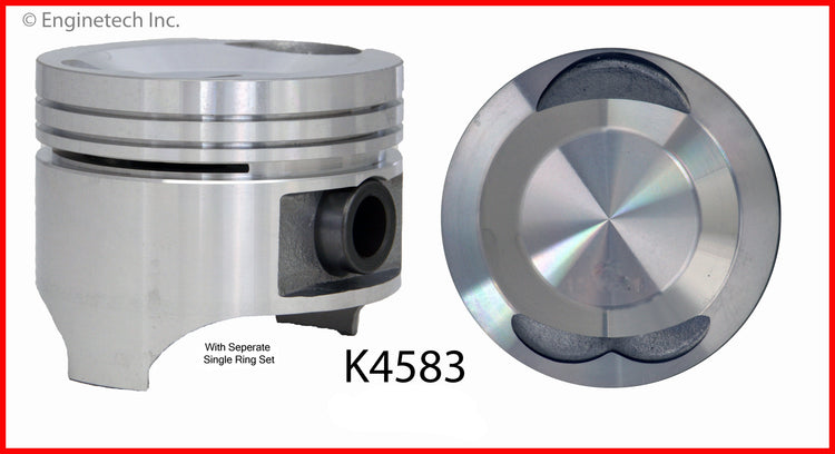 Enginetech K4583(4)PSTD Engine Piston Kit with Full Ring Stack for Mazda B2200 (1987-1993)