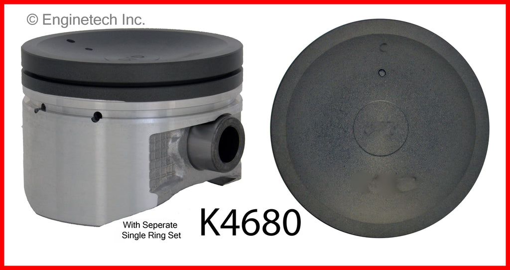 Engine Piston Kit  With Separate Full Ring Stack