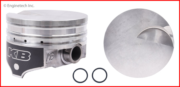 Enginetech KB137(8)030 High Performance Keith Black Engine Piston Set Without Rings