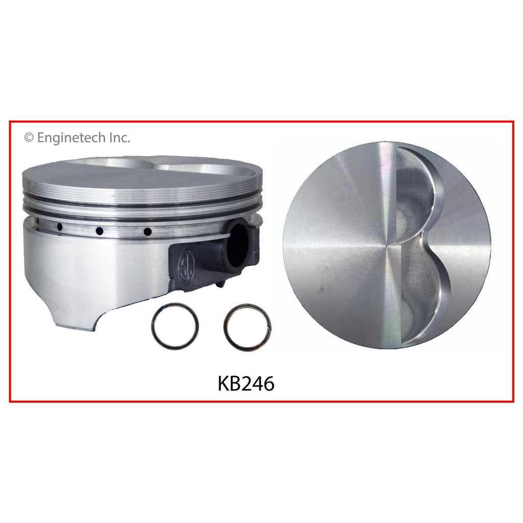 Enginetech KB246(8)030 High Performance Keith Black Engine Piston Set Without Rings