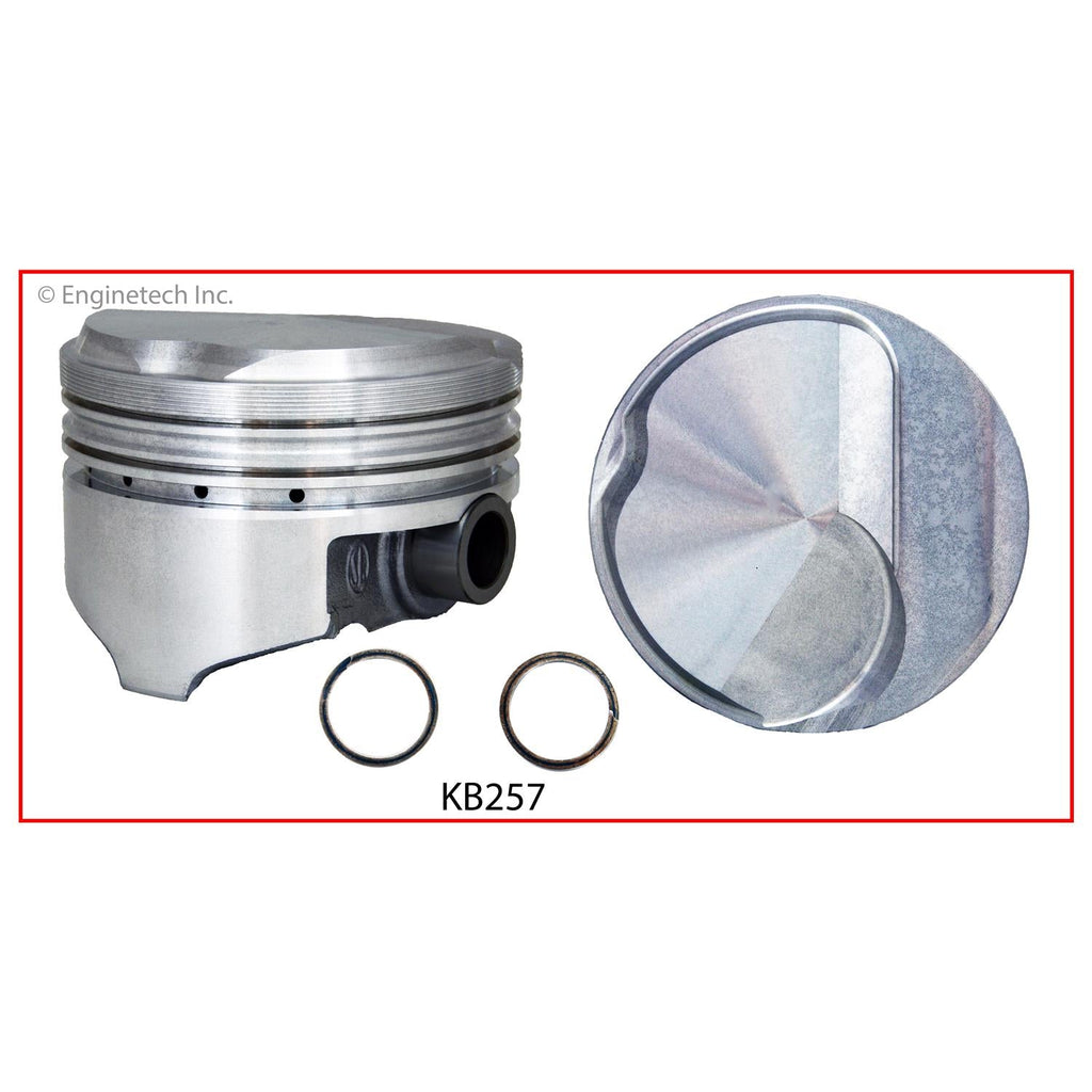 Enginetech KB257(8)040 High Performance Keith Black Engine Piston Set - Without Rings