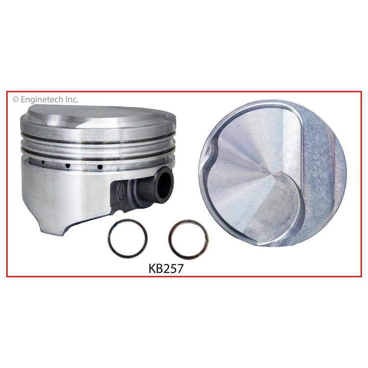 Enginetech KB257(8)040 High Performance Keith Black Engine Piston Set - Without Rings