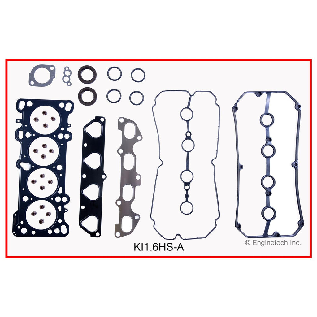 Enginetech Engine Full Gasket Set for Kia Rio 2003-2005 - Part Number KI1.6K-1