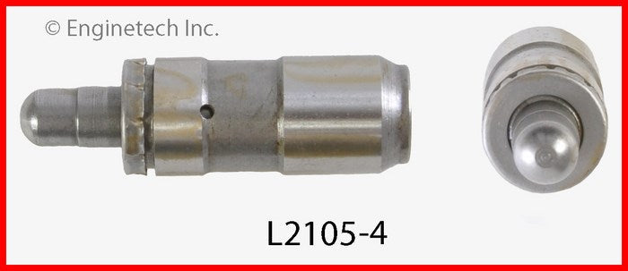 Enginetech L2105-4 Engine Valve Lifter 4 Pack for Dodge and Plymouth Vehicles