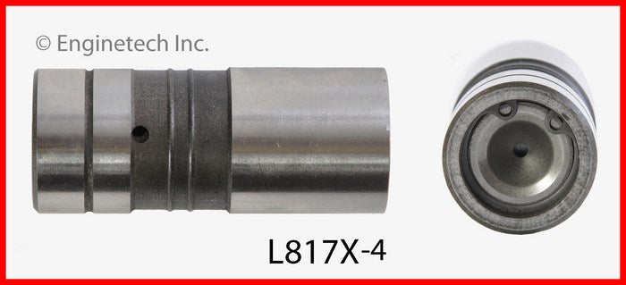 Enginetech L817X-4 Engine Valve Lifter 4 Pack for Chevrolet C20 Suburban