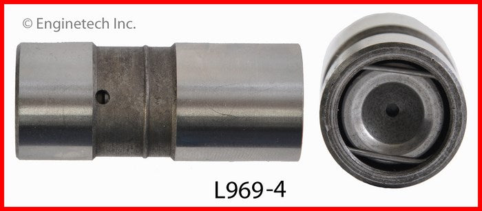 Enginetech L969-4 Engine Valve Lifter - Pack of 4 for Domestic and Import Engines