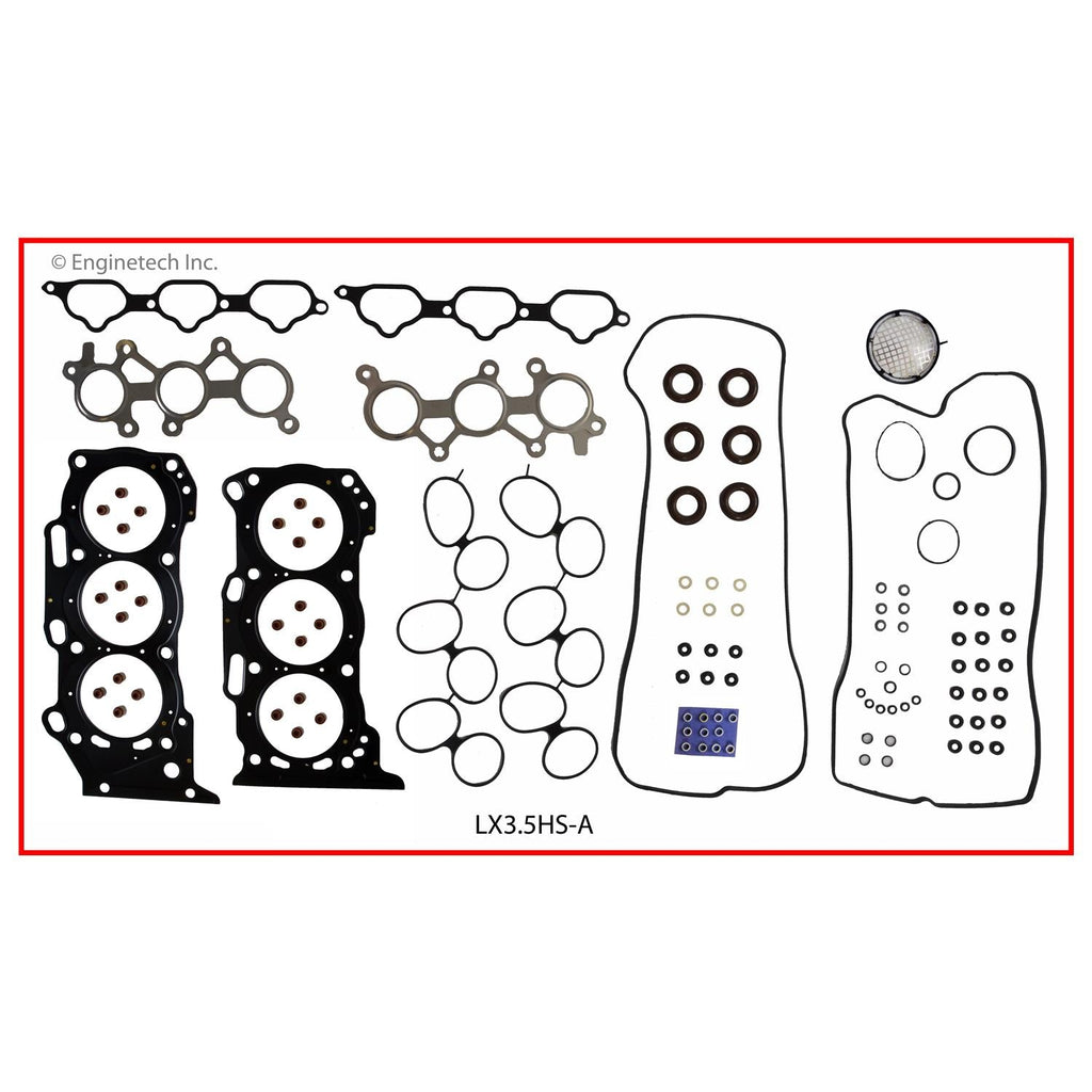 Enginetech LX3.5HS-A Engine Cylinder Head Gasket Set for Lexus Vehicles