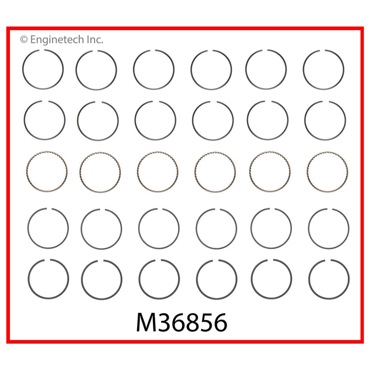 Enginetech M36856-030 Premium Piston Ring Set for Ford Engines