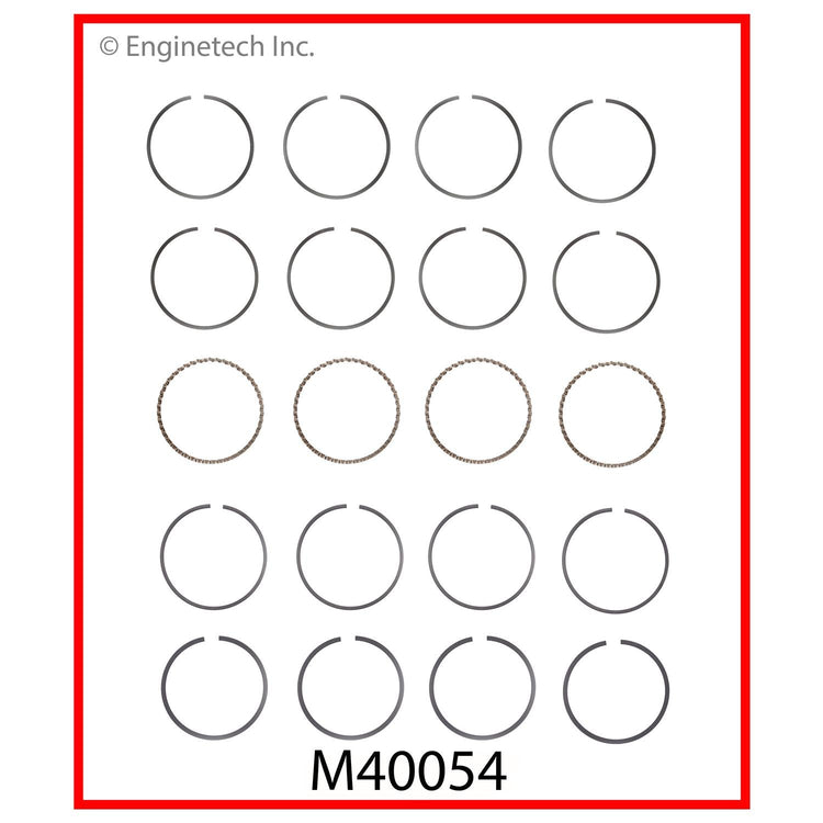 Enginetech M40054-030 Engine Premium Piston Ring Complete Set for Jeep, Buick, Chevrolet