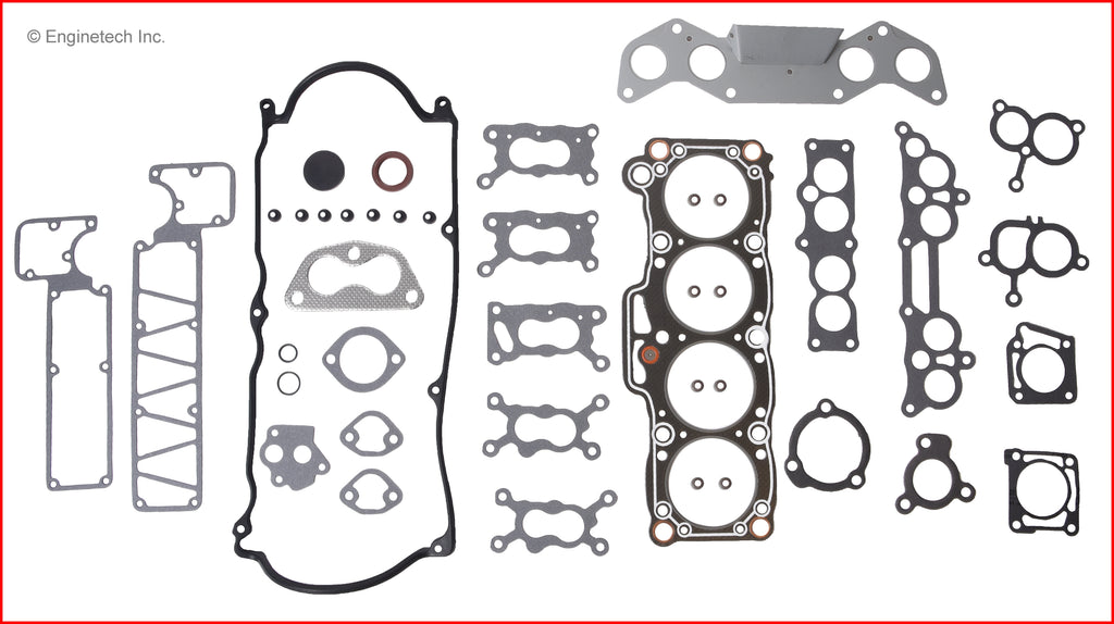 Enginetech MA2.0HS-BWB Engine Cylinder Head Gasket Set for Mazda 626 with Head Bolts