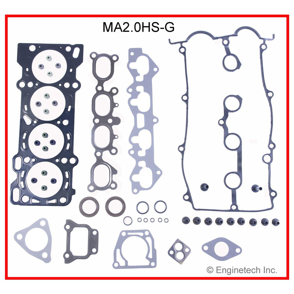 Enginetech MA2.0HS-G Engine Cylinder Head Gasket Set for Mazda Vehicles
