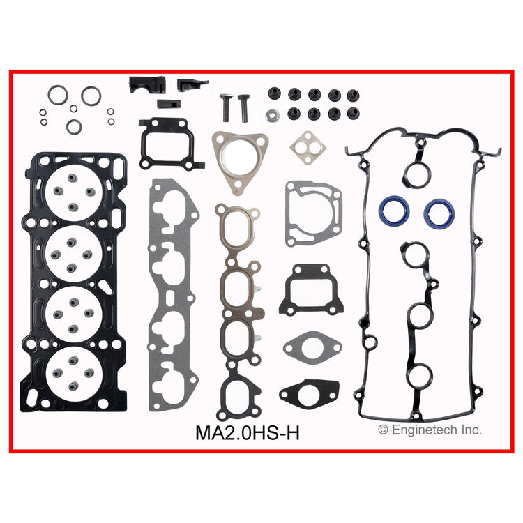 Enginetech MA2.0HS-HWB Engine Cylinder Head Gasket Set for Mazda 626 with Head Bolts