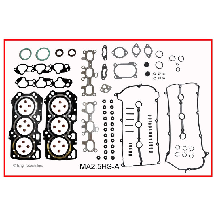 Enginetech MA2.5HS-AWB Engine Cylinder Head Gasket Set for Mazda 626 and Ford Probe
