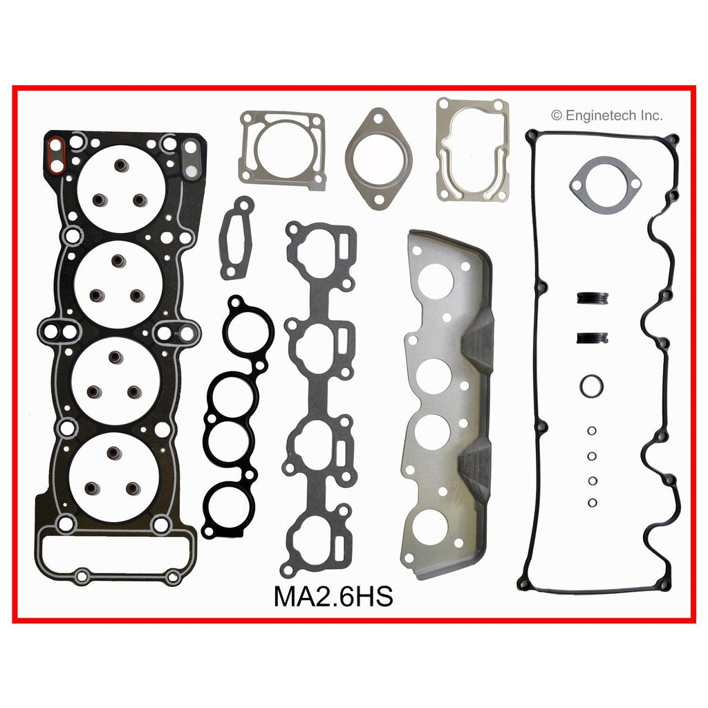 Enginetech MA2.6HS-WB Engine Cylinder Head Gasket Set for Mazda B2600 and MPV