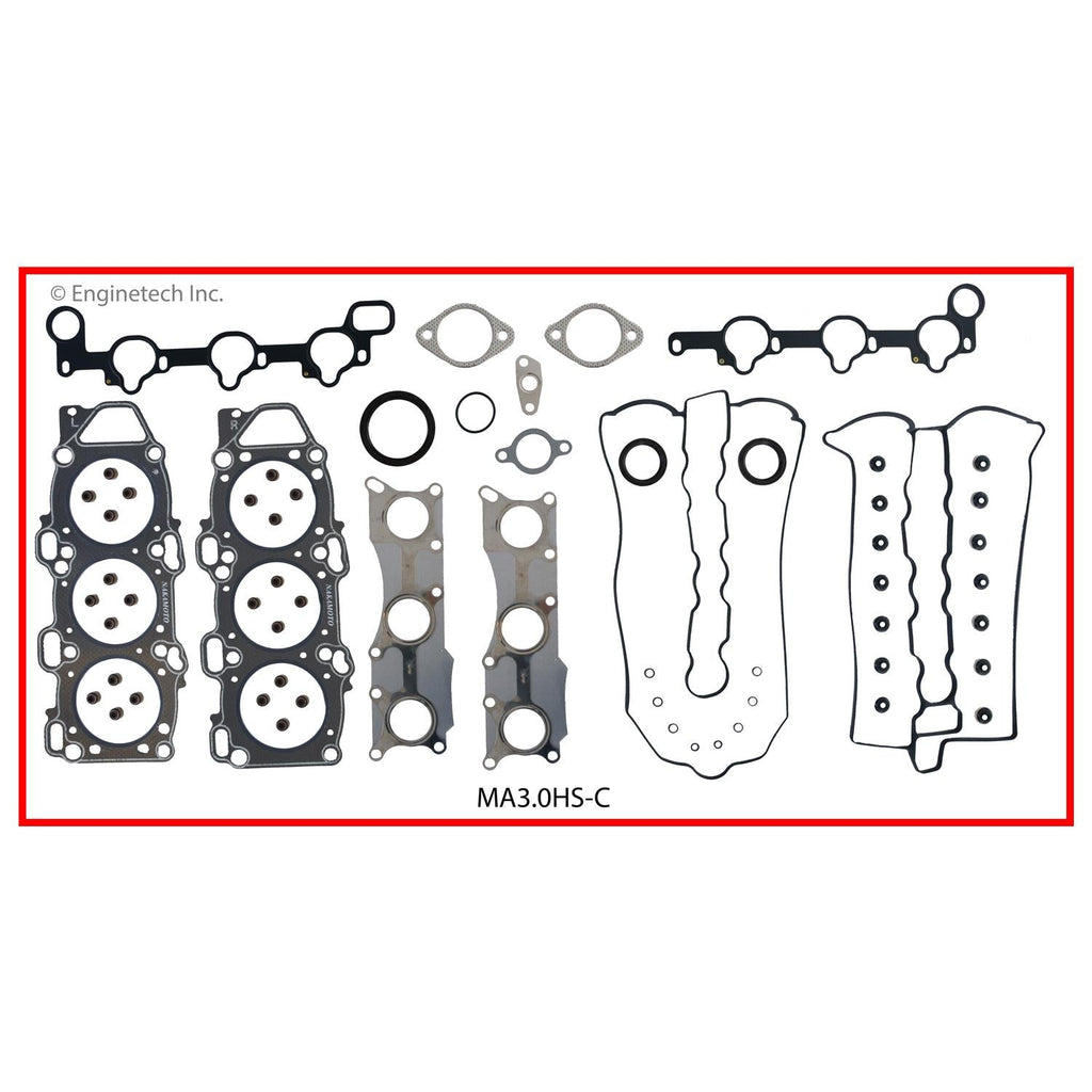 Enginetech MA3.0HS-C Engine Cylinder Head Gasket Set for Mazda 929 (1992-1995)