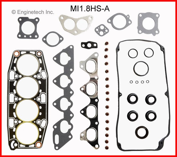 Enginetech MI1.8HS-A Engine Cylinder Head Gasket Set for Mitsubishi and Dodge Vehicles