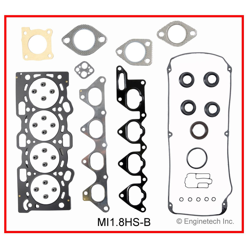 Enginetech Mitsubishi MI1.8HS-B Engine Cylinder Head Gasket Set for Mirage Models