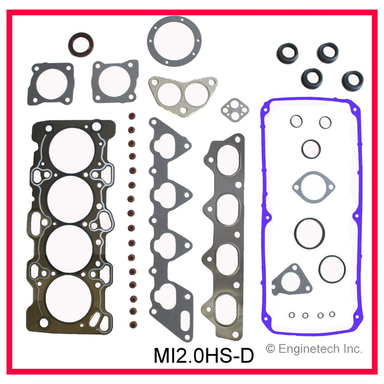 Enginetech MI2.0HS-DWB Engine Cylinder Head Gasket Set for Mitsubishi Cars and Trucks