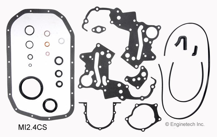 Enginetech MI2.4CS Engine Lower End Gasket Set for Mitsubishi and Dodge Ram 50