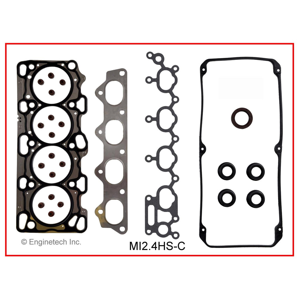 Enginetech MI2.4HS-C Engine Cylinder Head Gasket Set for Mitsubishi and Chrysler Vehicles