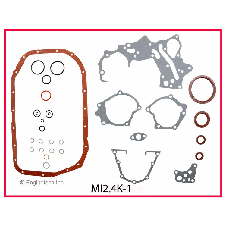 Enginetech Engine Full Gasket Set for Mitsubishi Montero Sport 1997-1999, Part #MI2.4K-1