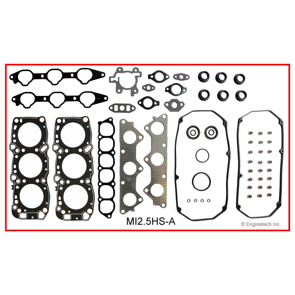 Enginetech Mitsubishi MI2.5K-1 Engine Full Gasket Set for Chrysler and Dodge Vehicles