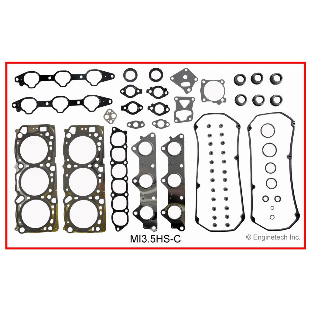 Enginetech Mitsubishi MI3.5HS-C Engine Cylinder Head Gasket Set