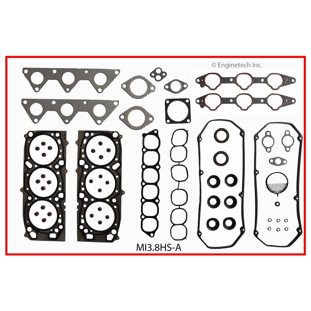 Enginetech Engine Cylinder Head Gasket Set for Mitsubishi Endeavor & Galant – Part MI3.8HS-AWB