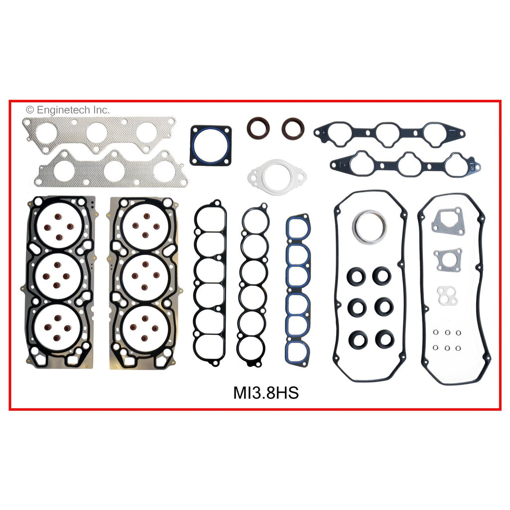 Enginetech Mitsubishi MI3.8HS Engine Cylinder Head Gasket Set for Montero