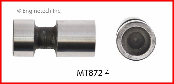 Enginetech MT872-4 Engine Valve Lifter 4 Pack for Classic Ford and Mercury Engines