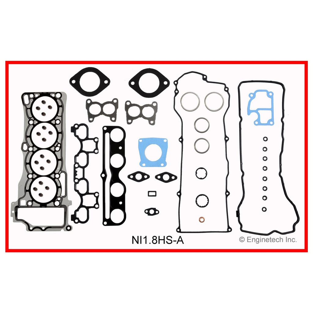 Enginetech Engine Cylinder Head Gasket Set for Nissan Sentra - Part NI1.8HS-A