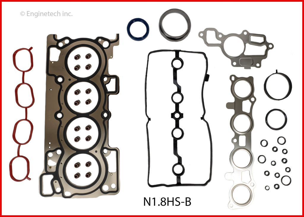 Enginetech Nissan Engine Cylinder Head Gasket Set for Sentra Models (2013-2019)