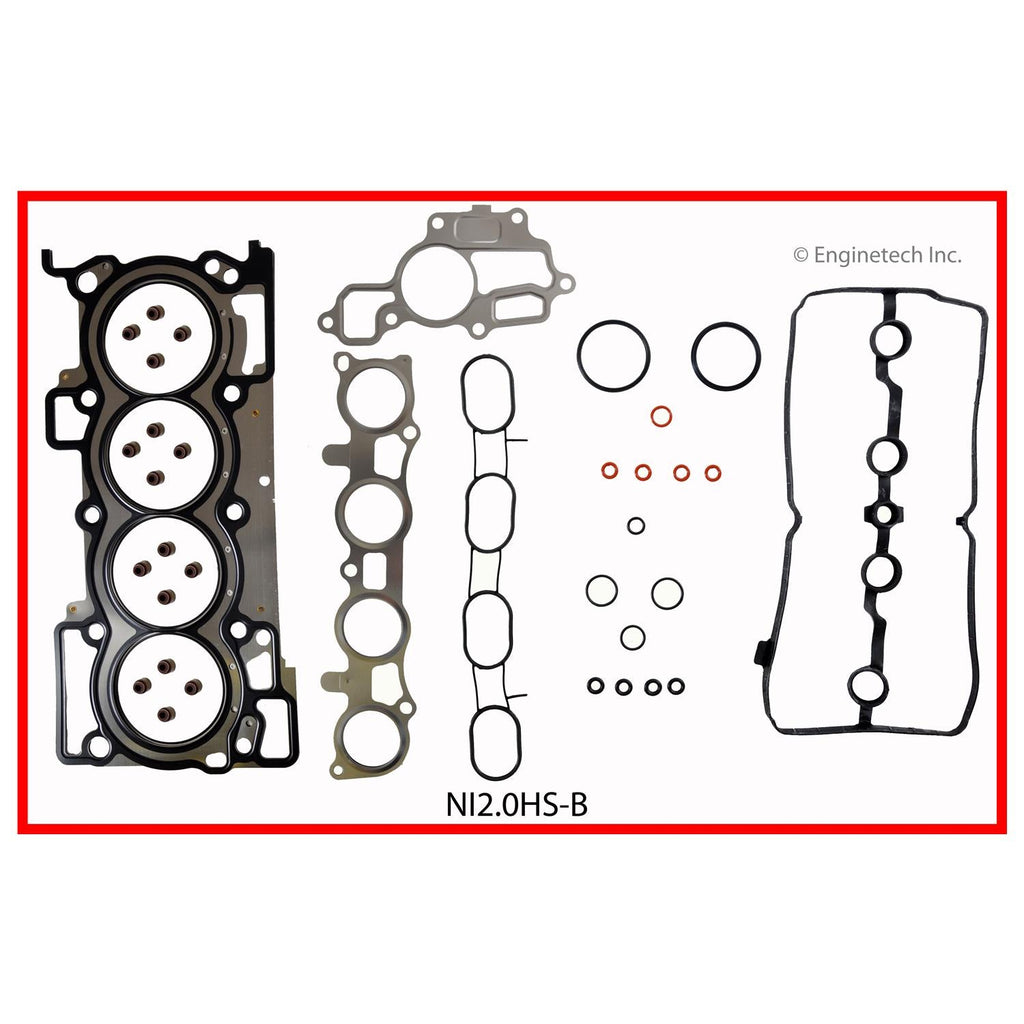 Enginetech NI2.0HS-B Engine Cylinder Head Gasket Set for Nissan Cars and Trucks