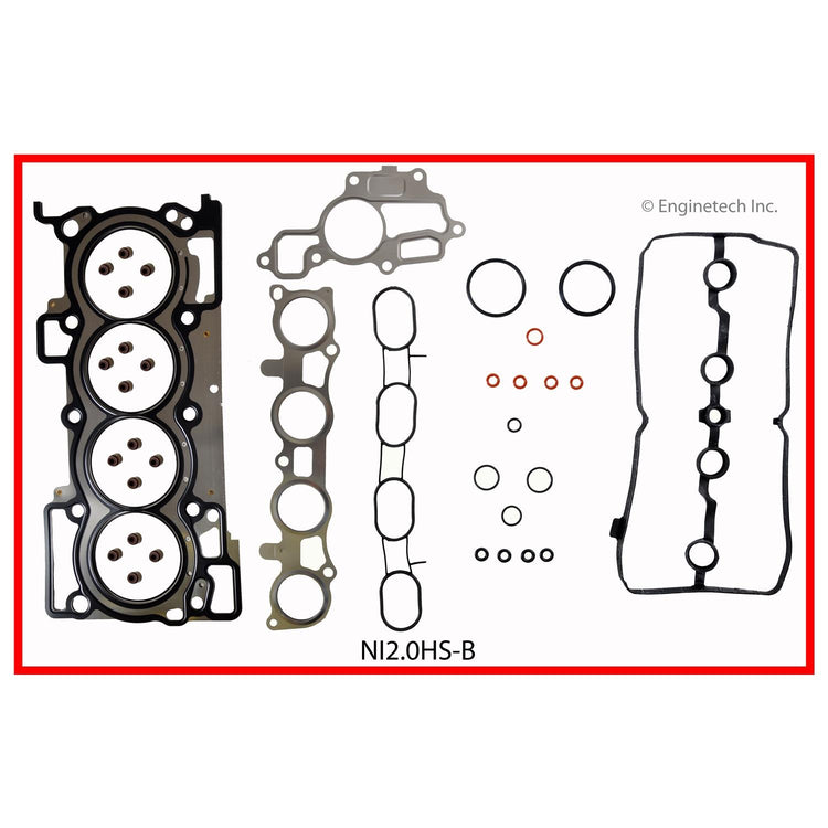 Enginetech NI2.0HS-B Engine Cylinder Head Gasket Set for Nissan Cars and Trucks