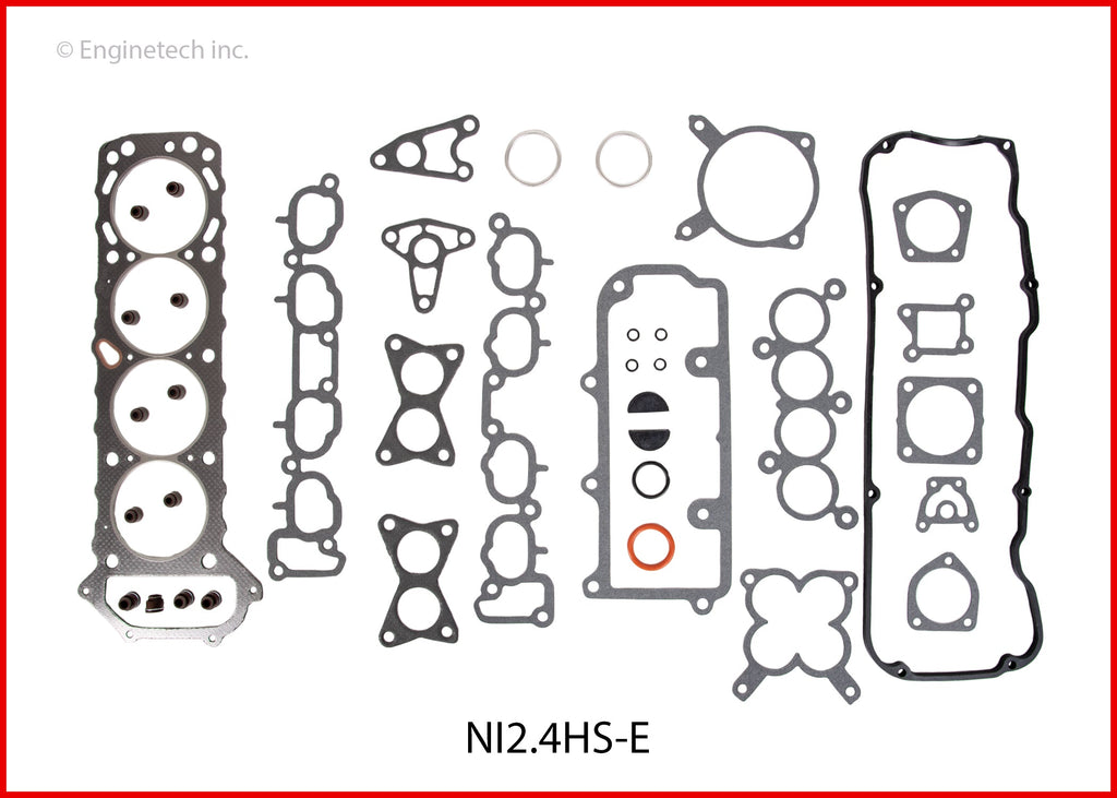 Enginetech NI2.4HS-E Engine Cylinder Head Gasket Set for Nissan Stanza and Axxess