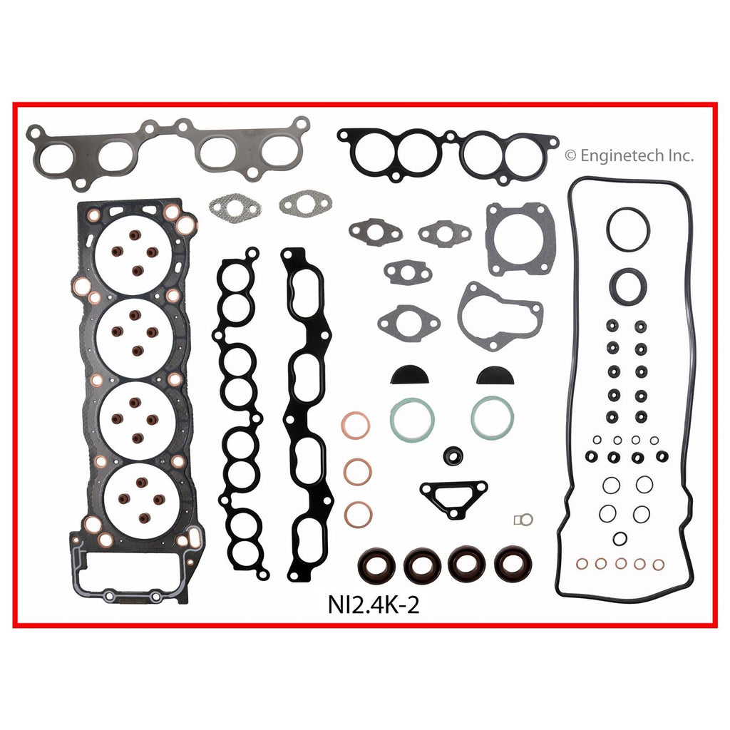 Enginetech Engine Full Gasket Set for Nissan Stanza and Axxess – Part NI2.4K-2