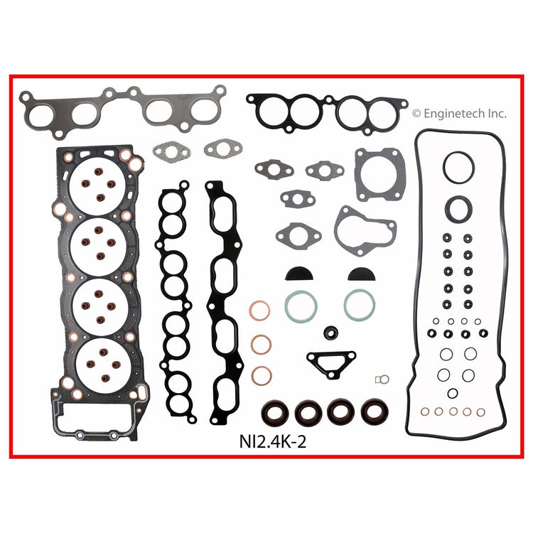 Enginetech Engine Full Gasket Set for Nissan Stanza and Axxess – Part NI2.4K-2
