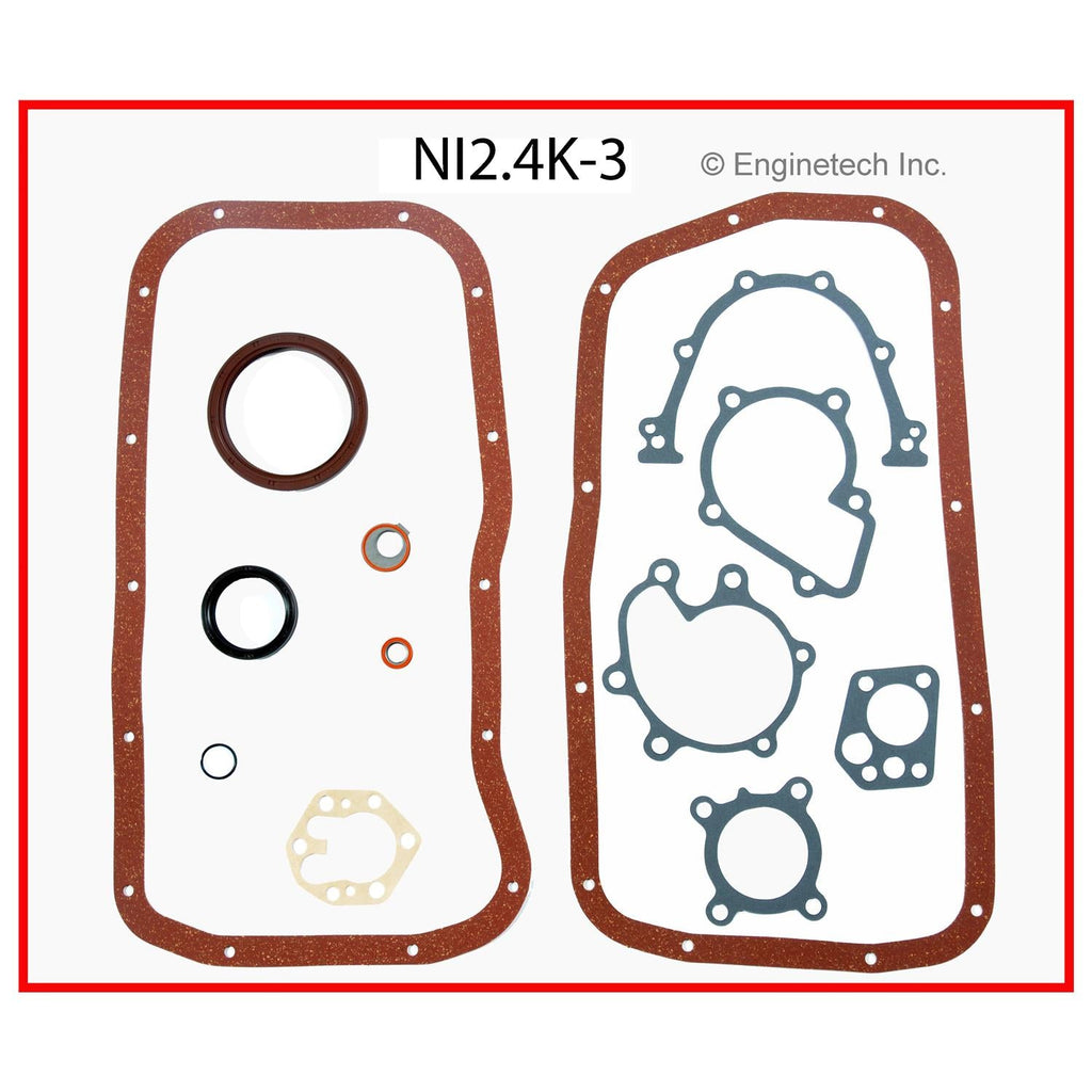 Enginetech Engine Full Gasket Set for Nissan Pickup 1995-1997 - Part NI2.4K-3